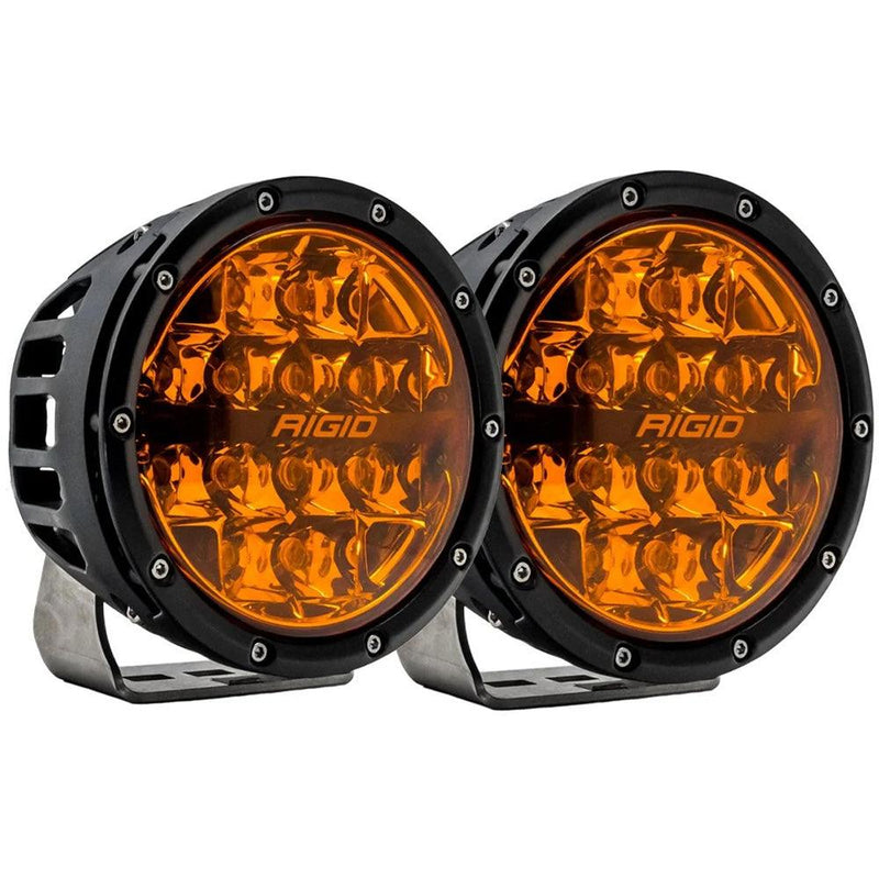 RIGID Industries 360 Series 6" Spot w/Amber Pro Lens - Pair [36210] - Wholesaler Elite LLC