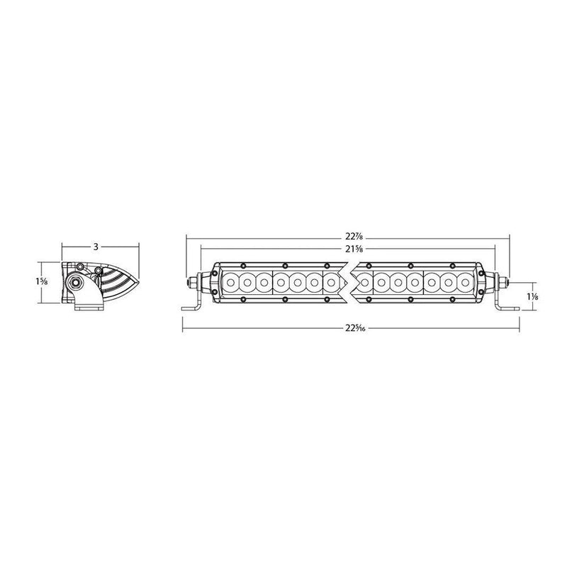 RIGID Industries SR Series 20" Spot w/Amber Pro Lens [922314] - Wholesaler Elite LLC