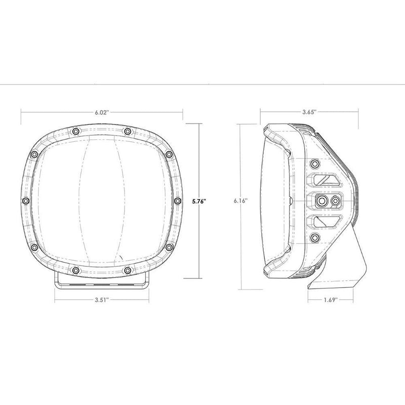 RIGID Industries Adapt XP w/Amber Pro Lens - Pair [300515] - Wholesaler Elite LLC